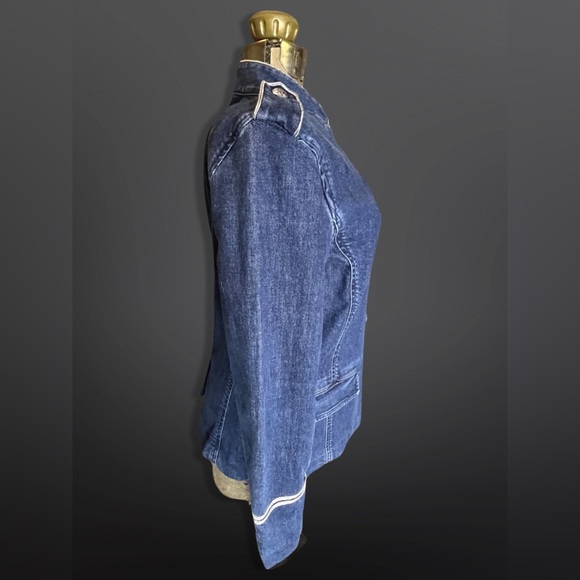 ⚡️LAUREN By RALPH LAUREN⚡️ Bluestar Military Denim Jean Jacket - Picture 6 of 12